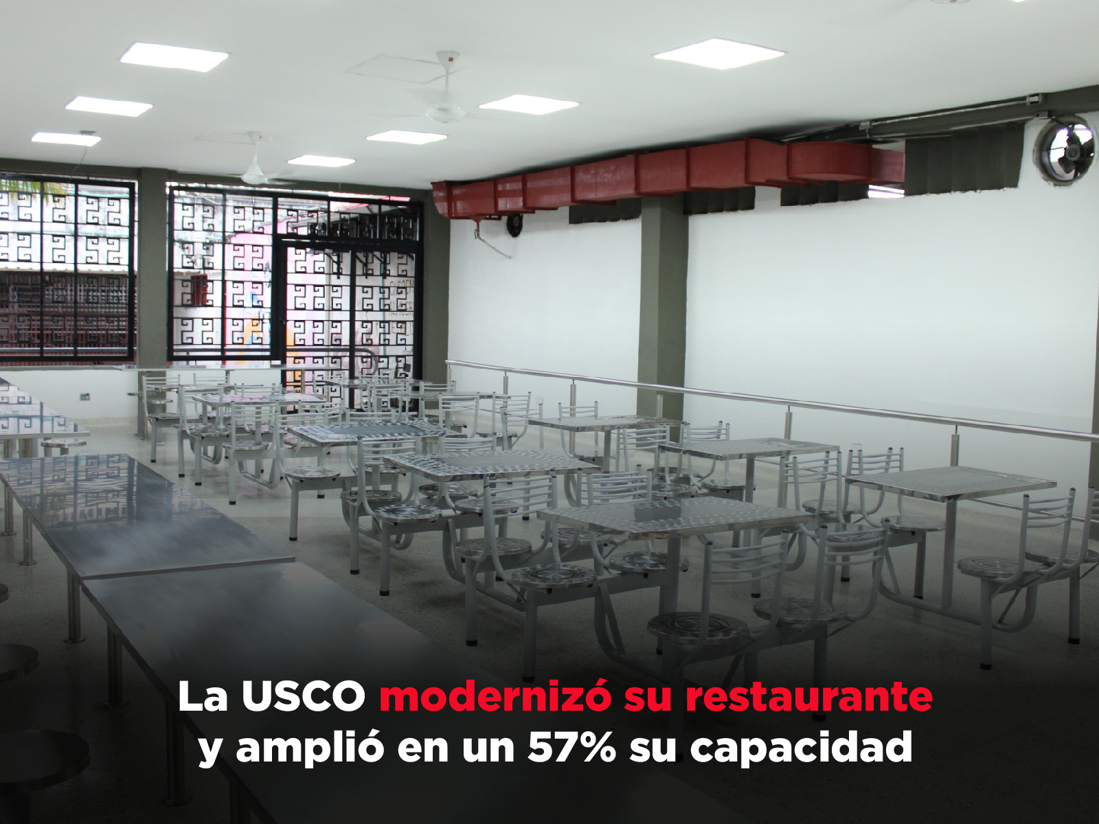 La USCO modernizó su restaurante y amplió en un 57 su capacidad
