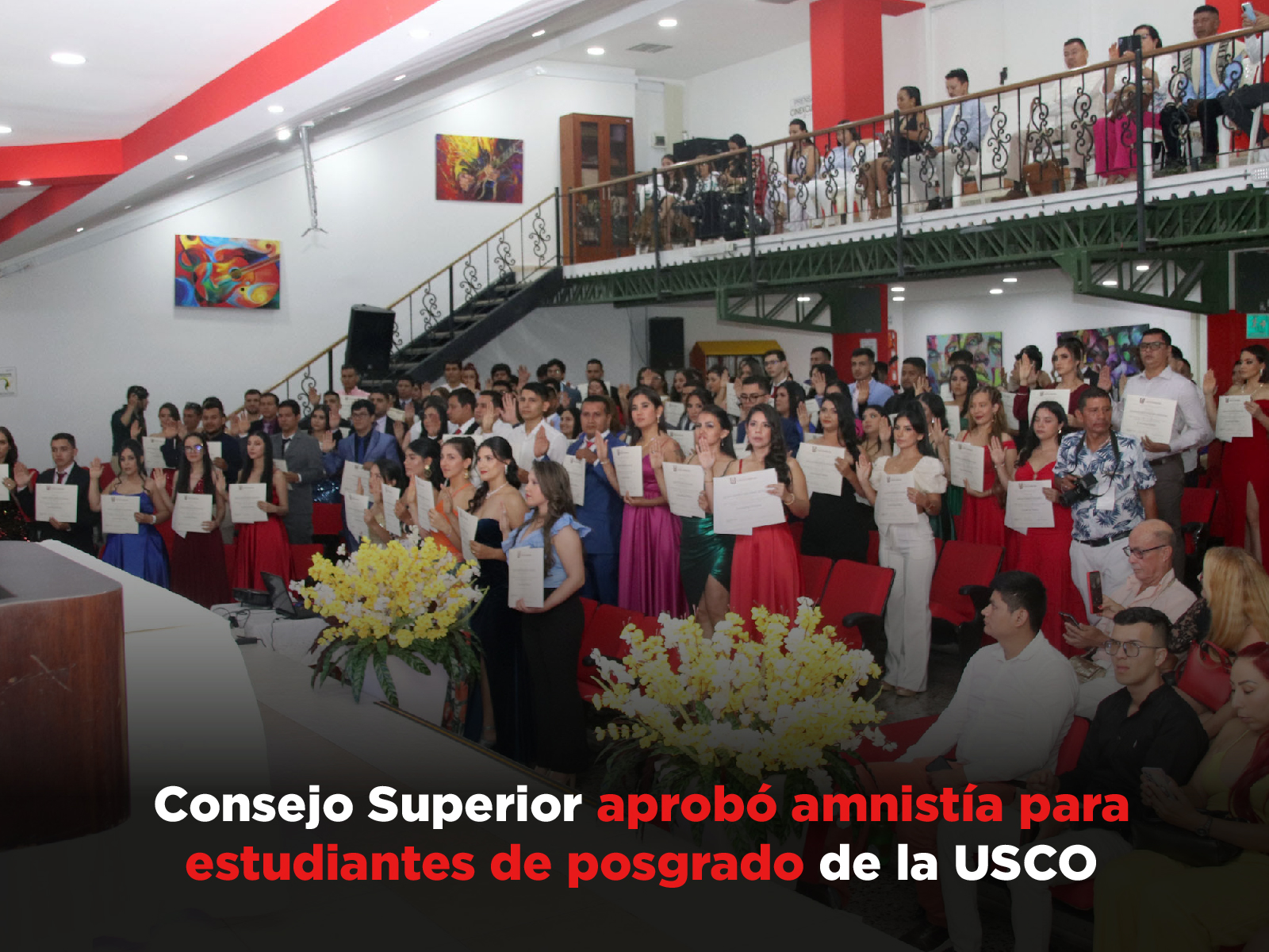 Consejo Superior aprobó amnistía para estudiantes de posgrado de la USCO